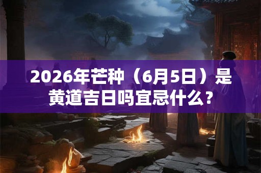 2026年芒种（6月5日）是黄道吉日吗宜忌什么？