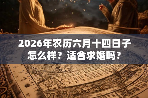 2026年农历六月十四日子怎么样？适合求婚吗？