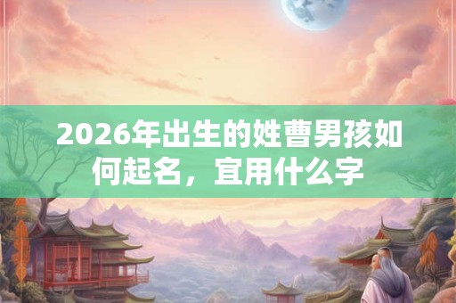 2026年出生的姓曹男孩如何起名,宜用什么字 2026年出生的姓曹男孩如何起名,宜用什么字