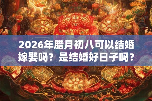 2026年腊月初八可以结婚嫁娶吗?是结婚好日子吗? 2026年腊月初八可以结婚嫁娶吗?是结婚好日子吗?