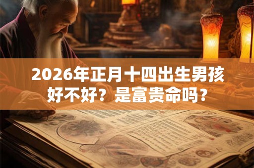2026年正月十四出生男孩好不好?是富贵命吗? 2026年正月十四出生男孩好不好?是富贵命吗?