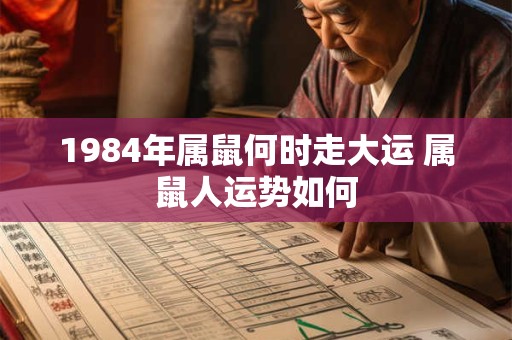 1984年属鼠何时走大运 属鼠人运势如何