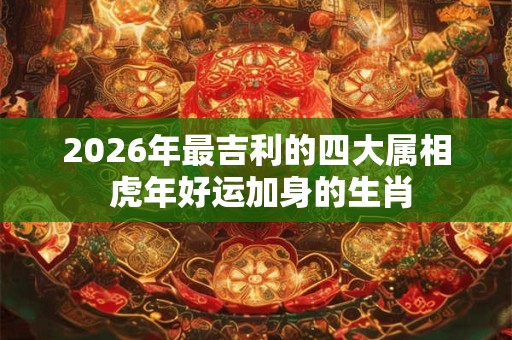 2026年最吉利的四大属相 虎年好运加身的生肖