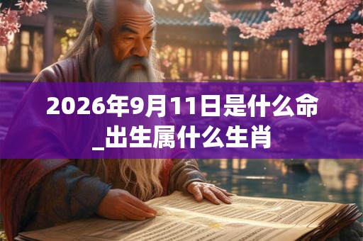 2026年9月11日是什么命_出生属什么生肖 2026年9月11日是什么命_出生属什么生肖