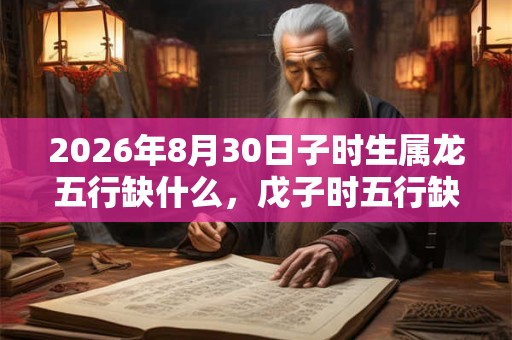 2026年8月30日子时生属龙五行缺什么,戊子时五行缺什么 2026年8月30日子时生属龙五行缺什么,戊子时五行缺什么