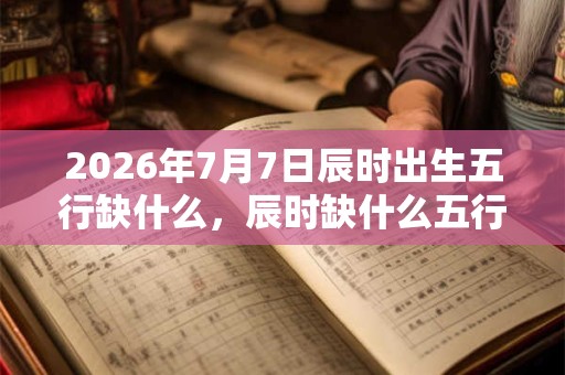 2026年7月7日辰时出生五行缺什么，辰时缺什么五行