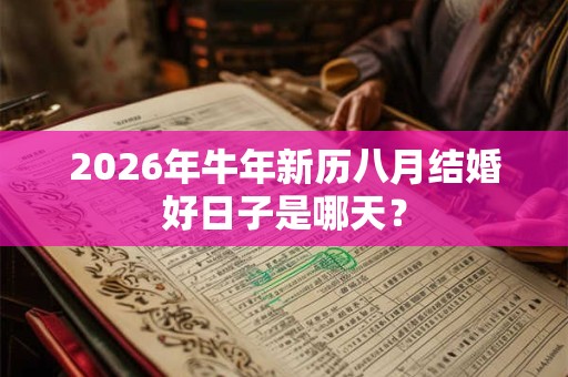2026年牛年新历八月结婚好日子是哪天? 2026年牛年新历八月结婚好日子是哪天?
