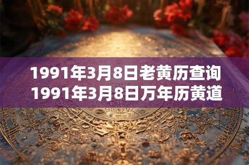 1991年3月8日老黄历查询 1991年3月8日万年历黄道吉日 1991年3月8日老黄历查询 1991年3月8日万年历黄道吉日