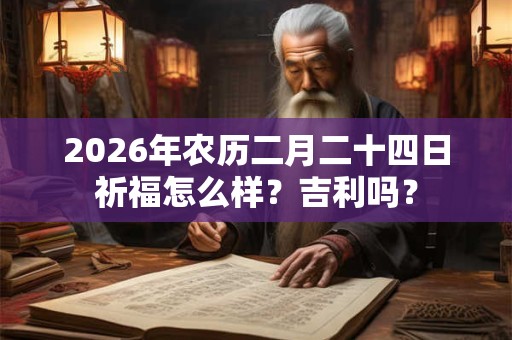 2026年农历二月二十四日祈福怎么样？吉利吗？