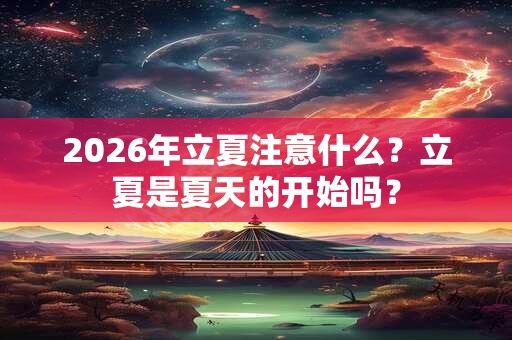 2026年立夏注意什么？立夏是夏天的开始吗？