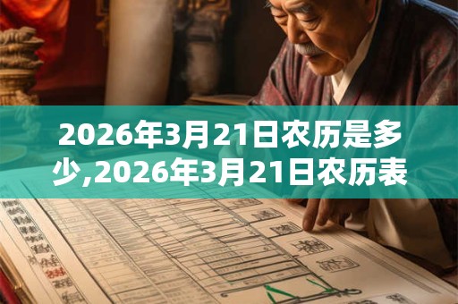 2026年3月21日农历是多少,2026年3月21日农历表 2026年3月21日农历是多少,2026年3月21日农历表