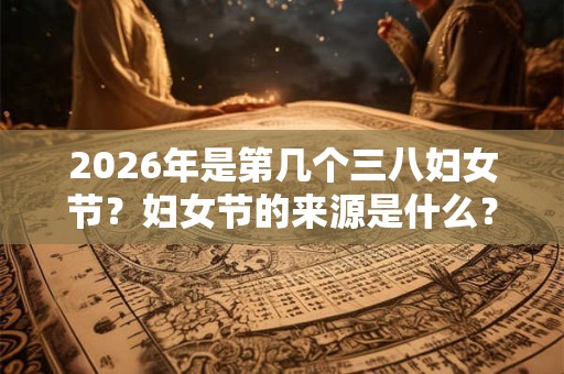 2026年是第几个三八妇女节？妇女节的来源是什么？