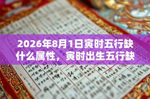 2026年8月1日寅时五行缺什么属性,寅时出生五行缺什么 2026年8月1日寅时五行缺什么属性,寅时出生五行缺什么