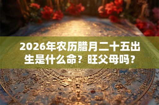 2026年农历腊月二十五出生是什么命？旺父母吗？