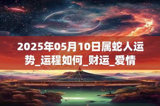 2025年05月10日属蛇人运势_运程如何_财运_爱情 2025年05月10日属蛇人运势_运程如何_财运_爱情