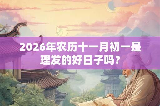 2026年农历十一月初一是理发的好日子吗? 2026年农历十一月初一是理发的好日子吗?