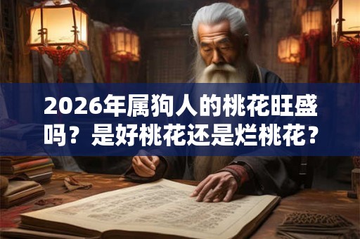 2026年属狗人的桃花旺盛吗？是好桃花还是烂桃花？