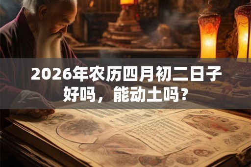 2026年农历四月初二日子好吗,能动土吗? 2026年农历四月初二日子好吗,能动土吗?