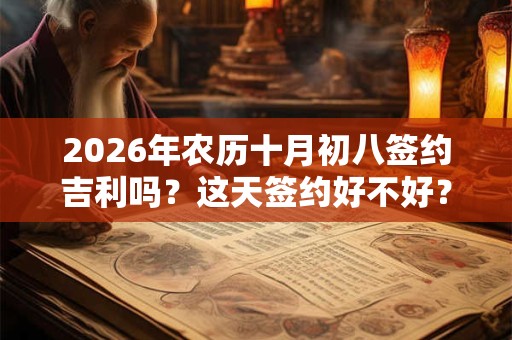 2026年农历十月初八签约吉利吗?这天签约好不好? 2026年农历十月初八签约吉利吗?这天签约好不好?