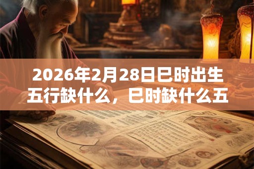 2026年2月28日巳时出生五行缺什么,巳时缺什么五行 2026年2月28日巳时出生五行缺什么,巳时缺什么五行