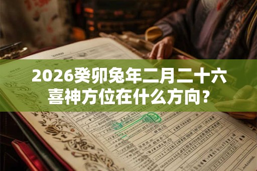 2026癸卯兔年二月二十六喜神方位在什么方向? 2026癸卯兔年二月二十六喜神方位在什么方向?