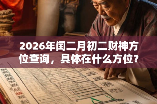 2026年闰二月初二财神方位查询，具体在什么方位？