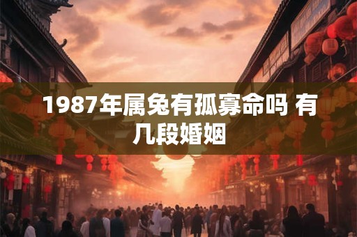 1987年属兔有孤寡命吗 有几段婚姻 1987年属兔有孤寡命吗 有几段婚姻