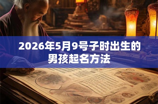 2026年5月9号子时出生的男孩起名方法 2026年5月9号子时出生的男孩起名方法