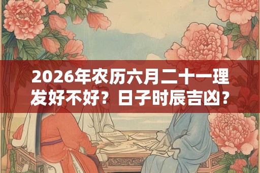 2026年农历六月二十一理发好不好?日子时辰吉凶? 2026年农历六月二十一理发好不好?日子时辰吉凶?