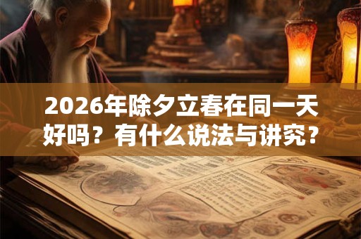 2026年除夕立春在同一天好吗？有什么说法与讲究？
