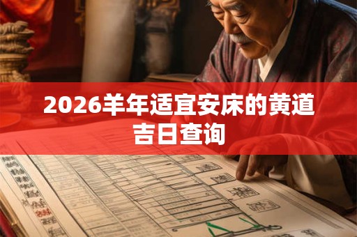 2026羊年适宜安床的黄道吉日查询