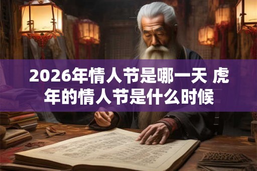 2026年情人节是哪一天 虎年的情人节是什么时候