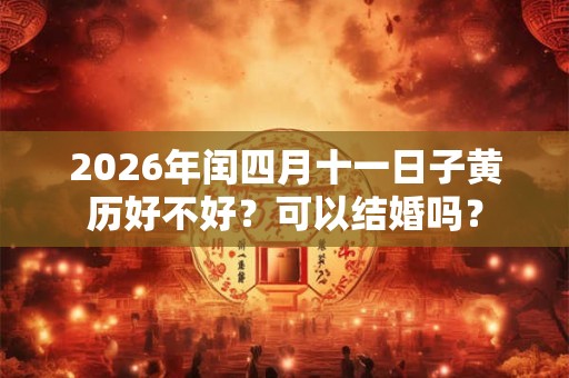 2026年闰四月十一日子黄历好不好？可以结婚吗？