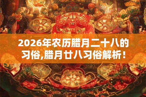 2026年农历腊月二十八的习俗,腊月廿八习俗解析! 2026年农历腊月二十八的习俗,腊月廿八习俗解析!