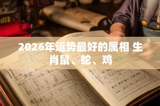 2026年运势最好的属相 生肖鼠、蛇、鸡 2026年运势最好的属相 生肖鼠、蛇、鸡