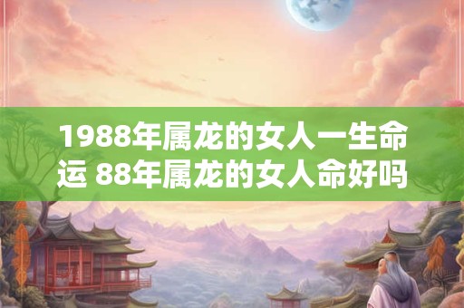 1988年属龙的女人一生命运 88年属龙的女人命好吗 1988年属龙的女人一生命运 88年属龙的女人命好吗