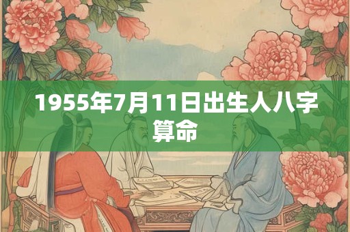 1955年7月11日出生人八字算命
