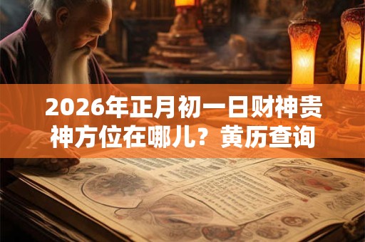 2026年正月初一日财神贵神方位在哪儿?黄历查询 2026年正月初一日财神贵神方位在哪儿?黄历查询