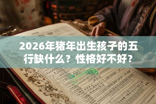 2026年猪年出生孩子的五行缺什么?性格好不好? 2026年猪年出生孩子的五行缺什么?性格好不好?