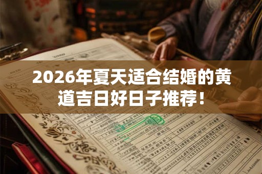 2026年夏天适合结婚的黄道吉日好日子推荐! 2026年夏天适合结婚的黄道吉日好日子推荐!