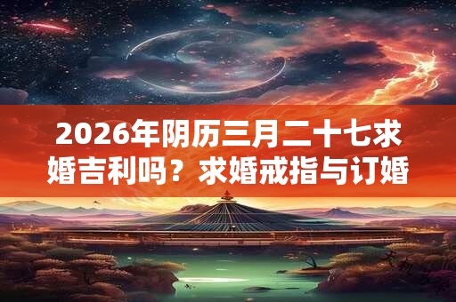 2026年阴历三月二十七求婚吉利吗?求婚戒指与订婚戒指的区别 2026年阴历三月二十七求婚吉利吗?求婚戒指与订婚戒指的区别