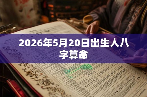2026年5月20日出生人八字算命 2026年5月20日出生人八字算命