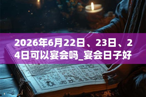 2026年6月22日、23日、24日可以宴会吗_宴会日子好吗 2026年6月22日、23日、24日可以宴会吗_宴会日子好吗