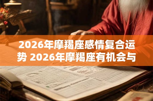 2026年摩羯座感情复合运势 2026年摩羯座有机会与前任复合吗 2026年摩羯座感情复合运势 2026年摩羯座有机会与前任复合吗