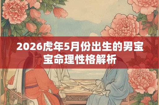 2026虎年5月份出生的男宝宝命理性格解析