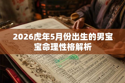 2026虎年5月份出生的男宝宝命理性格解析