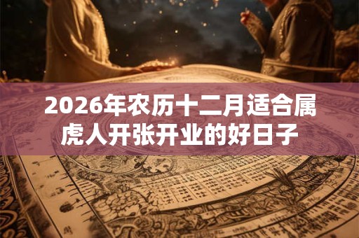 2026年农历十二月适合属虎人开张开业的好日子 2026年农历十二月适合属虎人开张开业的好日子