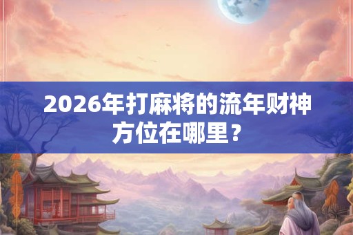 2026年打麻将的流年财神方位在哪里? 2026年打麻将的流年财神方位在哪里?