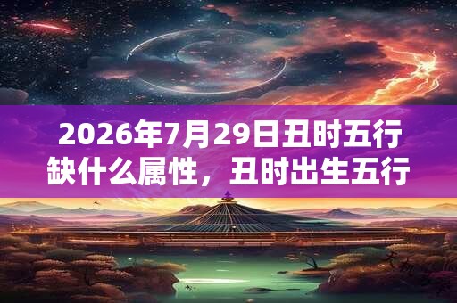 2026年7月29日丑时五行缺什么属性,丑时出生五行缺什么 2026年7月29日丑时五行缺什么属性,丑时出生五行缺什么