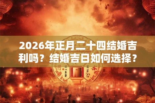 2026年正月二十四结婚吉利吗?结婚吉日如何选择? 2026年正月二十四结婚吉利吗?结婚吉日如何选择?